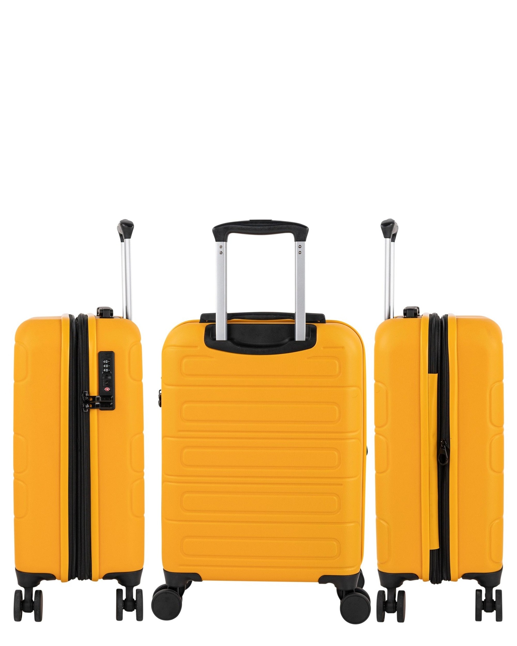 Mala de Cabine Toulouse Rígida com Capacidade de 38 L Amarelo-2