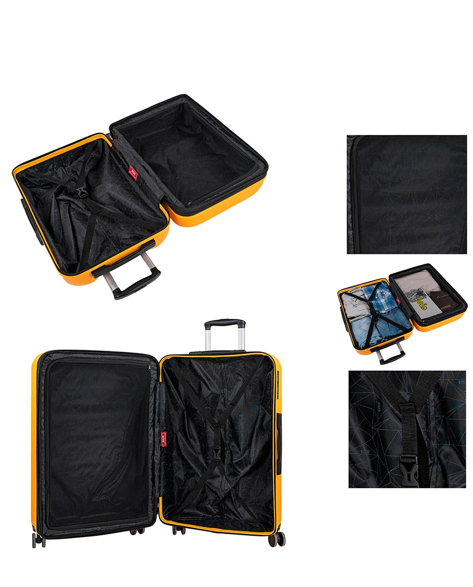 Mala Média Toulouse Rígida com Capacidade de 51 L Mostarda-3