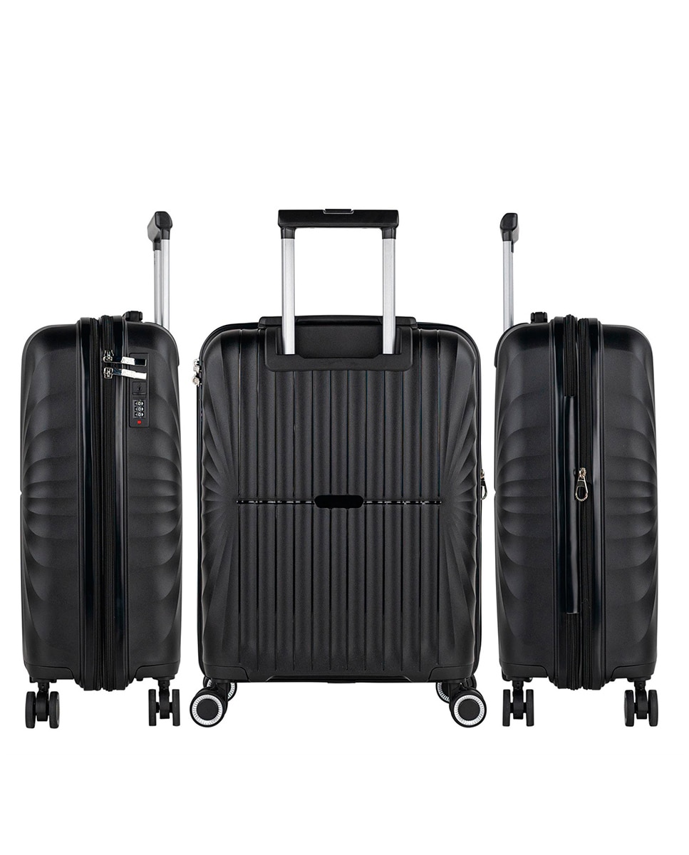 Conjunto de Malas (cabine Expansível) com Capacidade de 38 L Preto-3