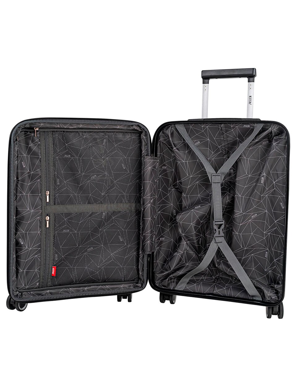 Conjunto de Malas (cabine Expansível) com Capacidade de 38 L Preto-6