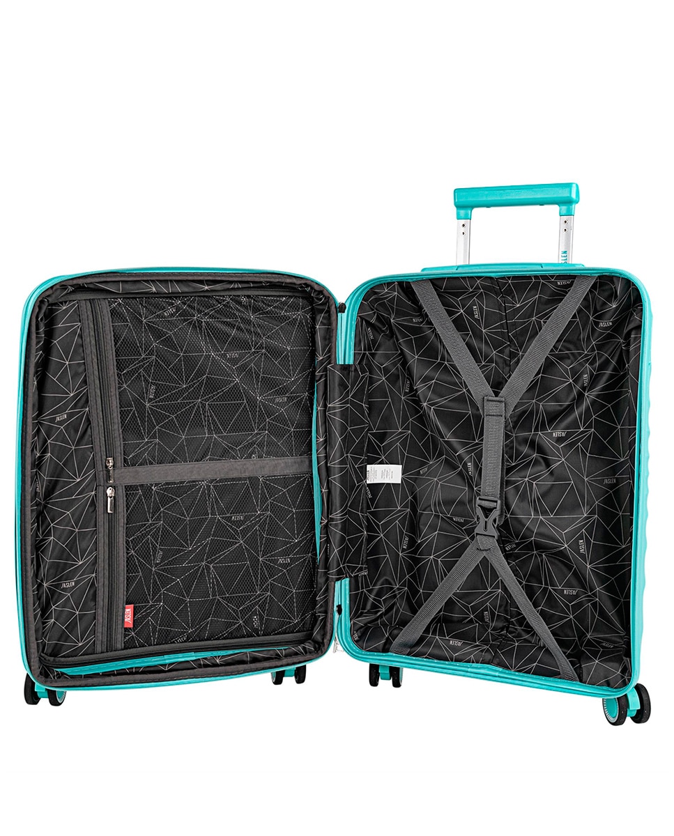 Conjunto de Malas (cabine Expansível) com Capacidade de 38 L Verde-6