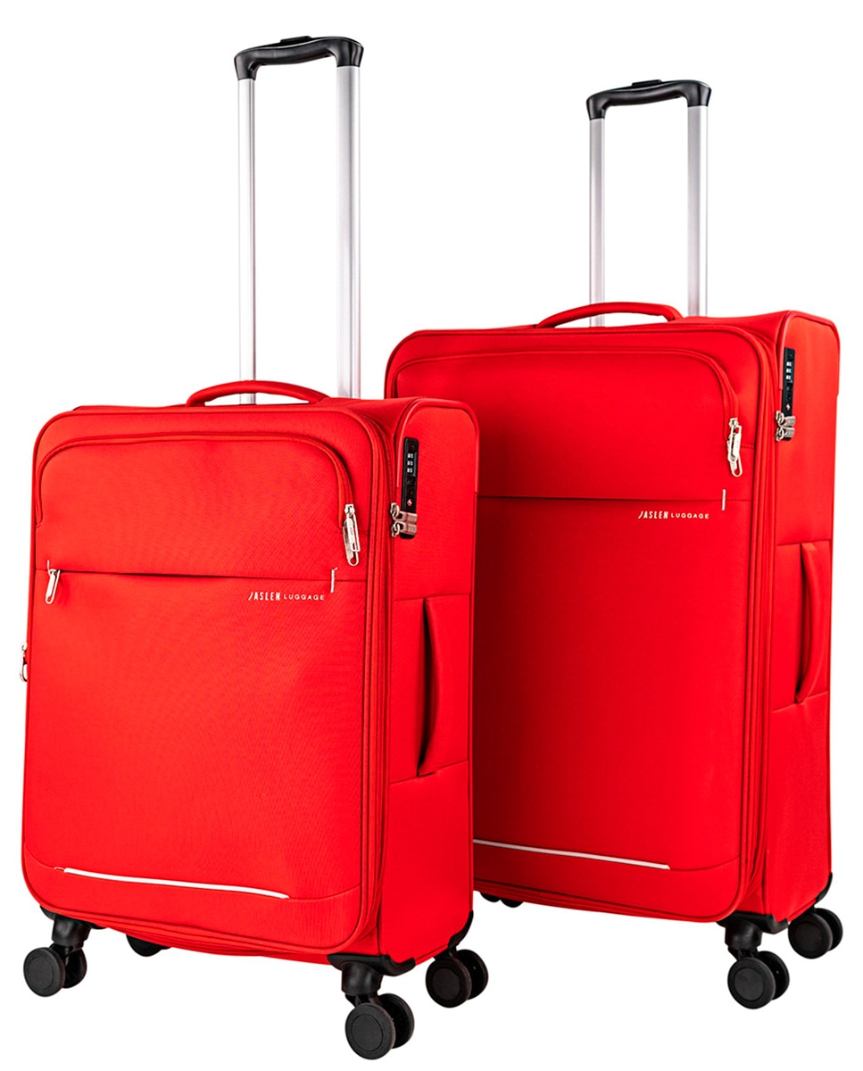 Conjunto de Malas (média e Grande) Bradford Semi-rígidas com Capacidade de 88 L Vermelho-1