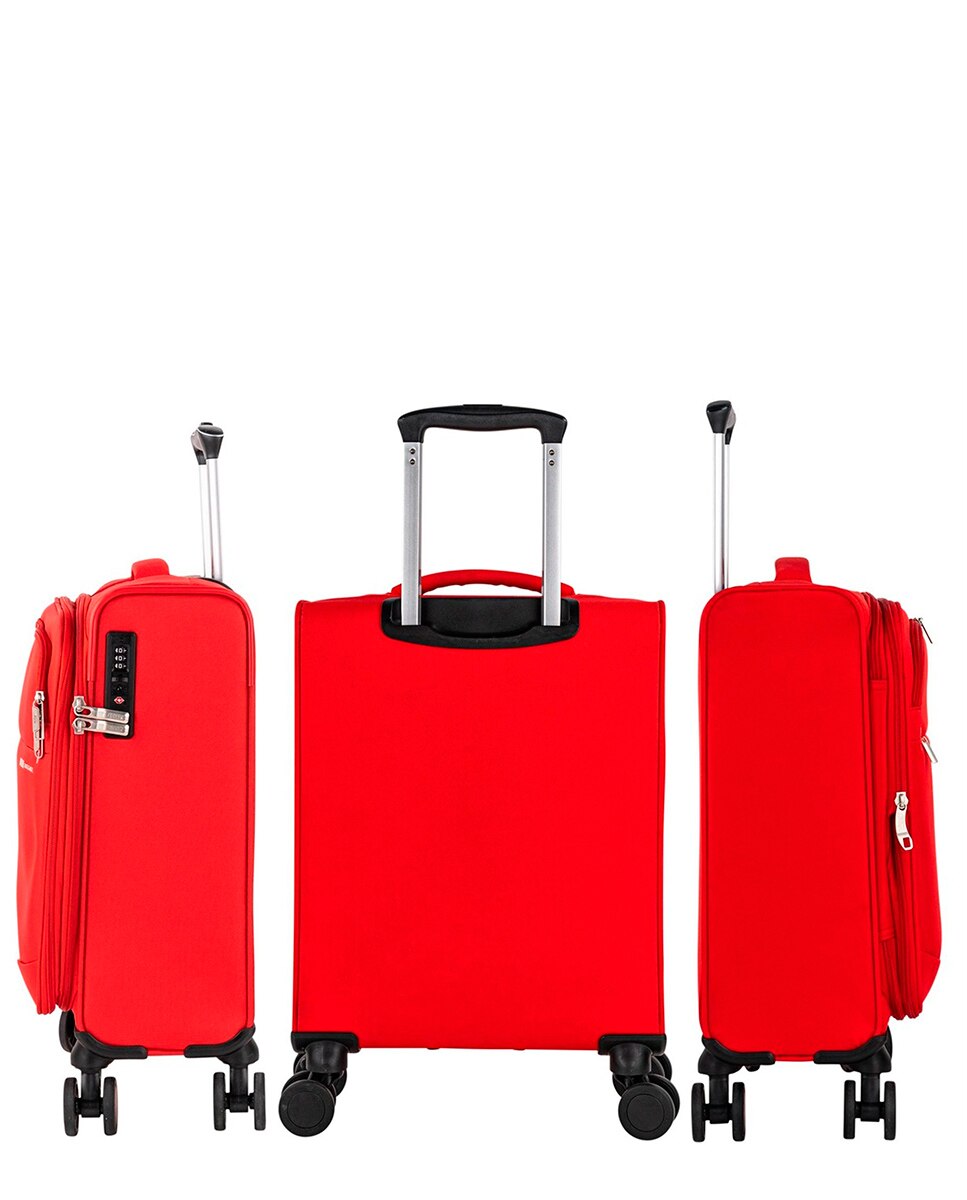Mala de Cabine Bradford Semi-rígida com Capacidade de 36 L Vermelho-3
