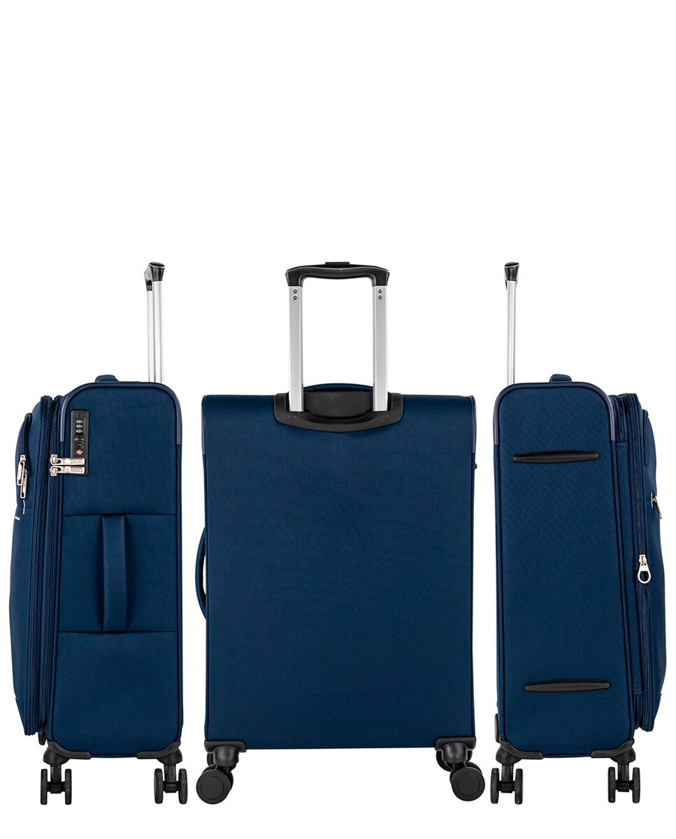 Mala Média Bradford Semi-rígida com Capacidade de 58 L Azul-marinho-4