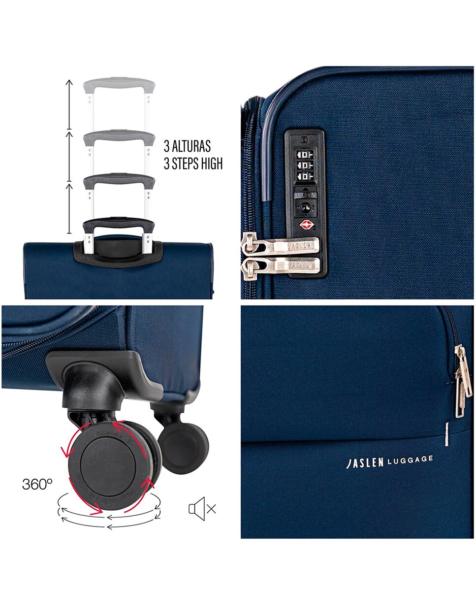 Mala Média Bradford Semi-rígida com Capacidade de 58 L Azul-marinho-6