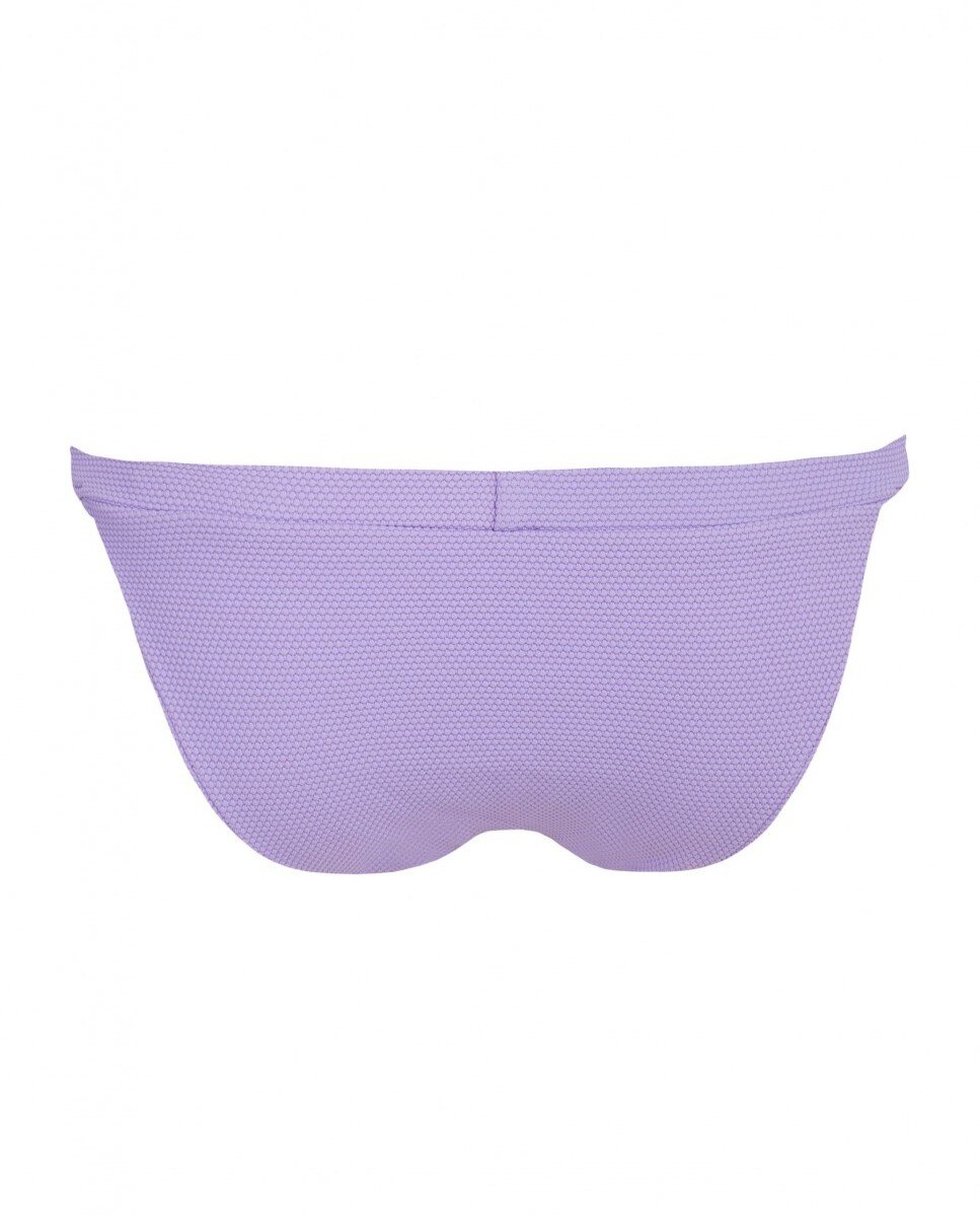 Cueca de Biquíni Sporty Piqué com Tecido Estrutura e Forro Lilás-4