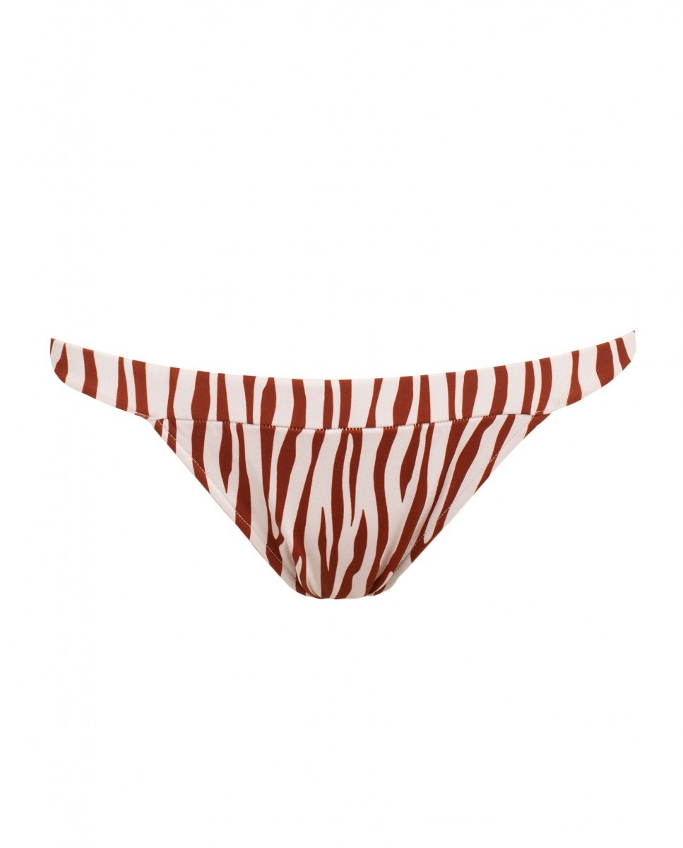 Cueca de Biquíni Sporty Zebra Clássica com Forro Telha-3