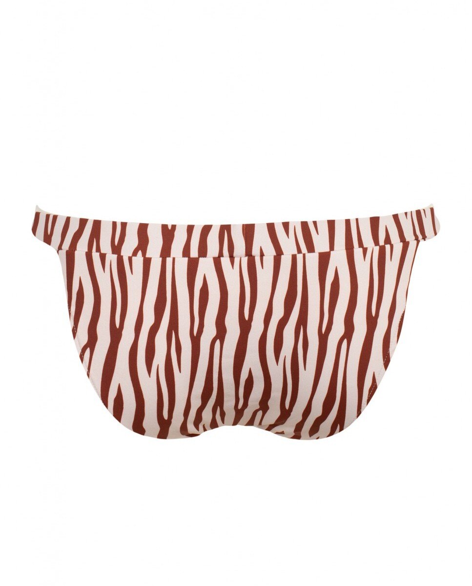 Cueca de Biquíni Sporty Zebra Clássica com Forro Telha-4