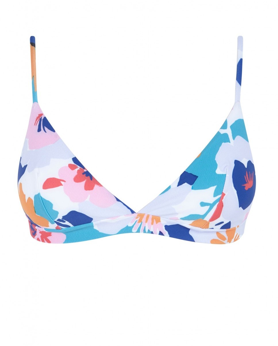 Top de Biquíni Triângulo Sporty Holiday com Foams Amovíveis e Alças Reguláveis Multicolor-3