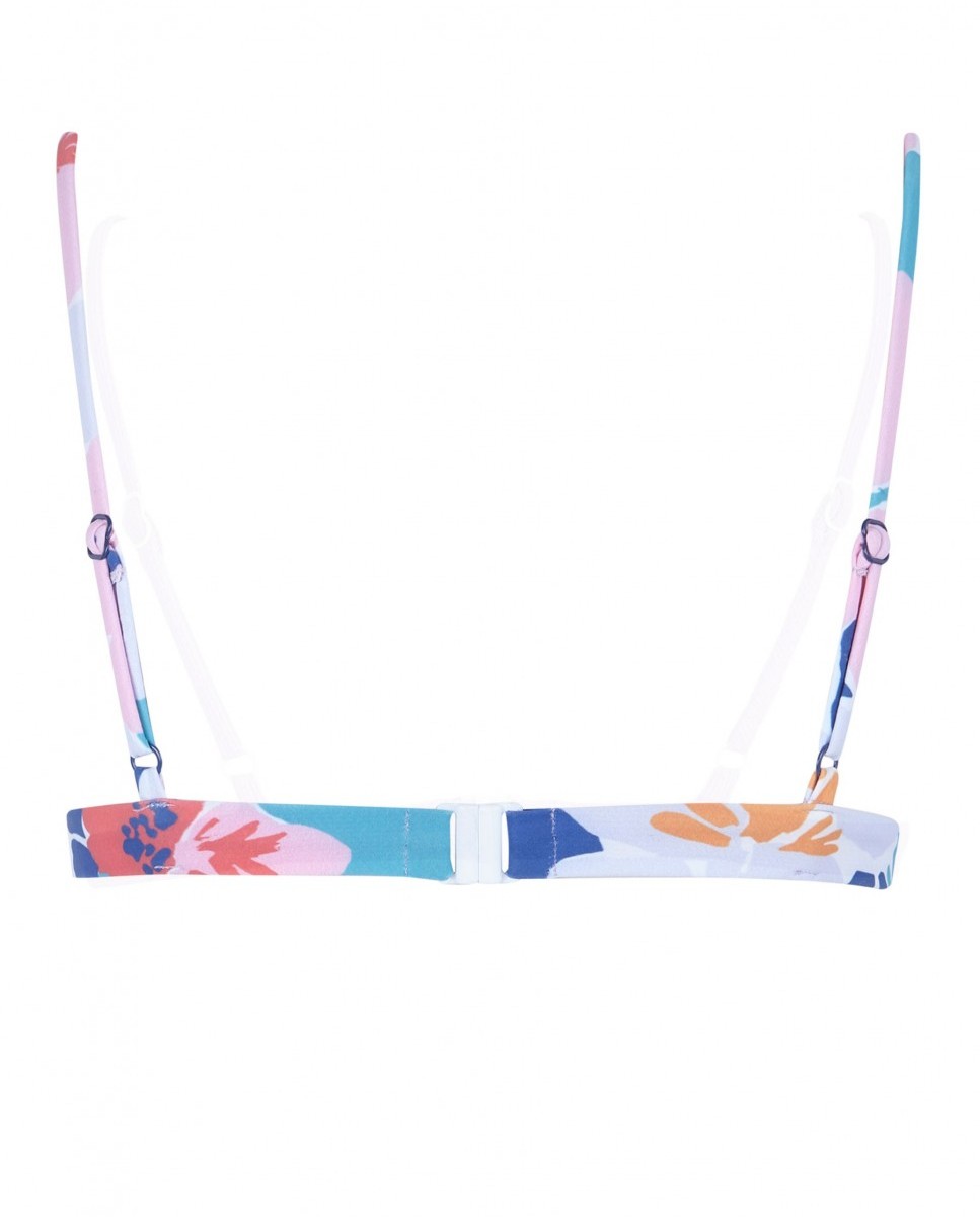 Top de Biquíni Triângulo Sporty Holiday com Foams Amovíveis e Alças Reguláveis Multicolor-4