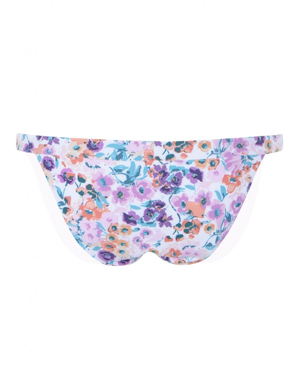 Cueca de Biquíni Sporty Blossom Clássica com Forro Multicolor-4