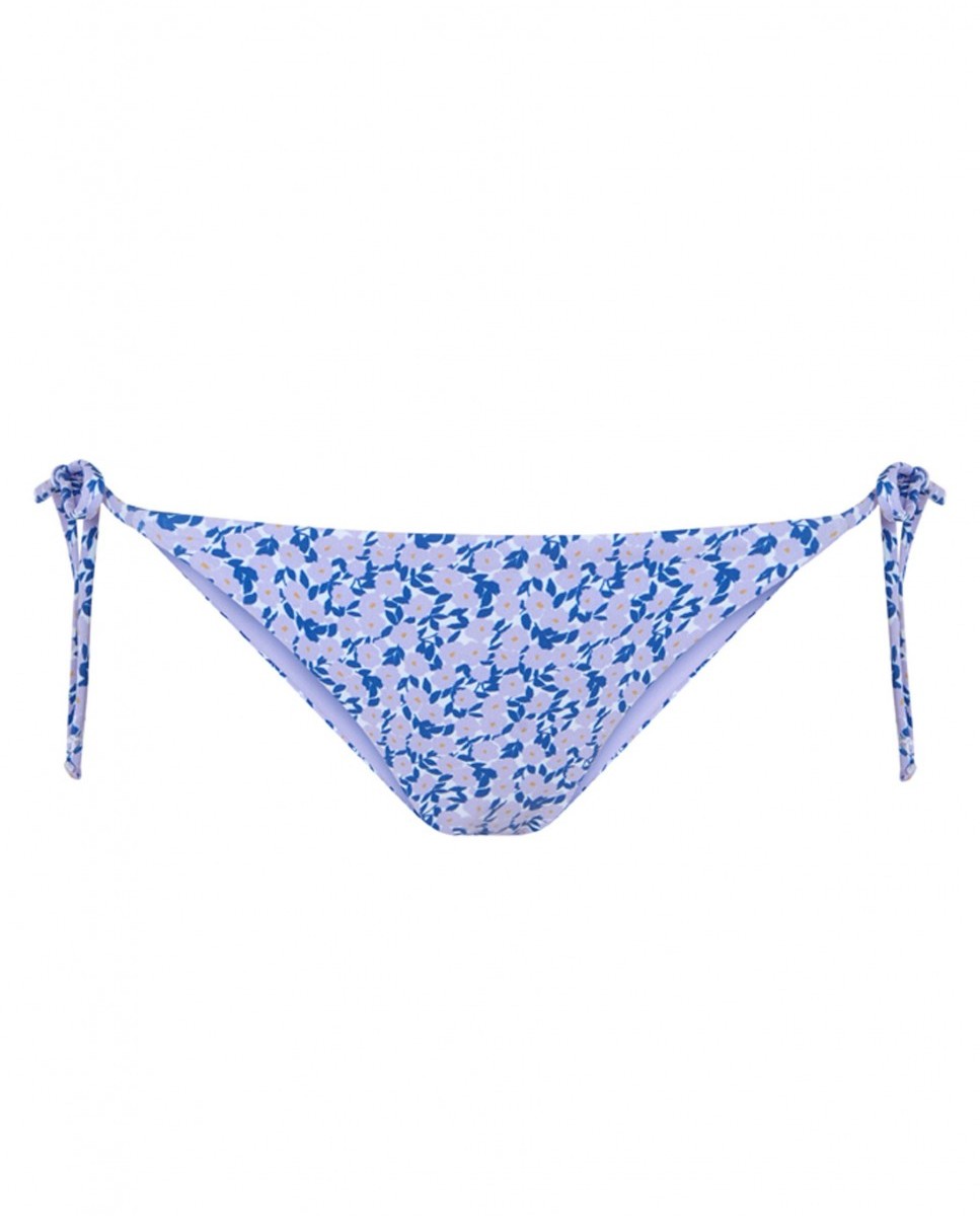 Cueca de Biquíni Wonderland com Laços e Forro Lilás-3