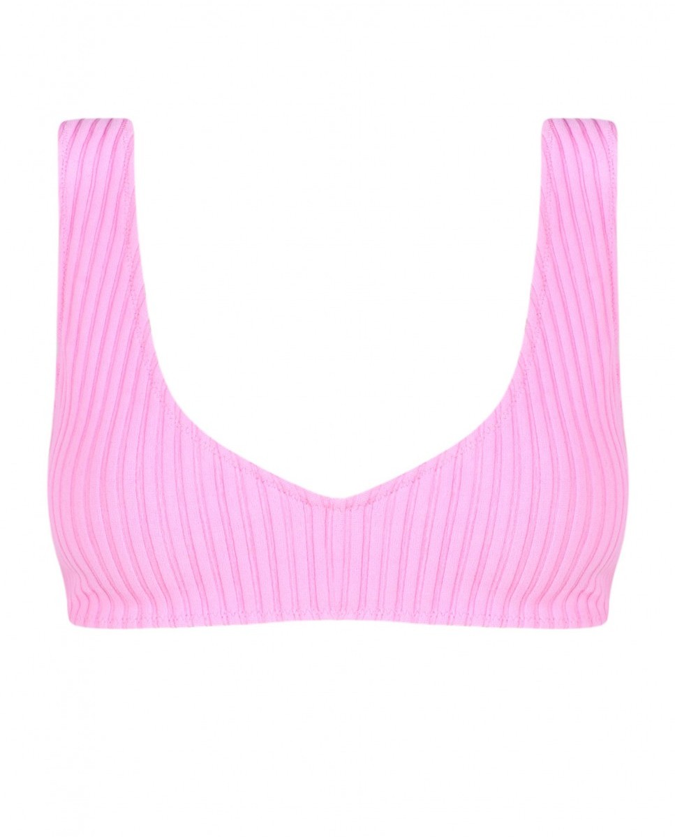 Top de Biquíni Blow Flamingo com Estrutura e Foams Amovíveis Rosa-4