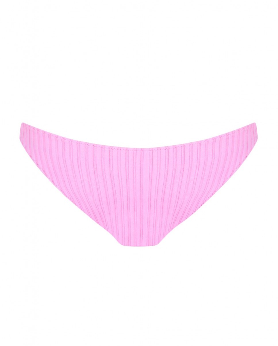 Cueca de Biquíni Blow Flamingo Clássica com Tecido Estrutura e Forro Rosa-4