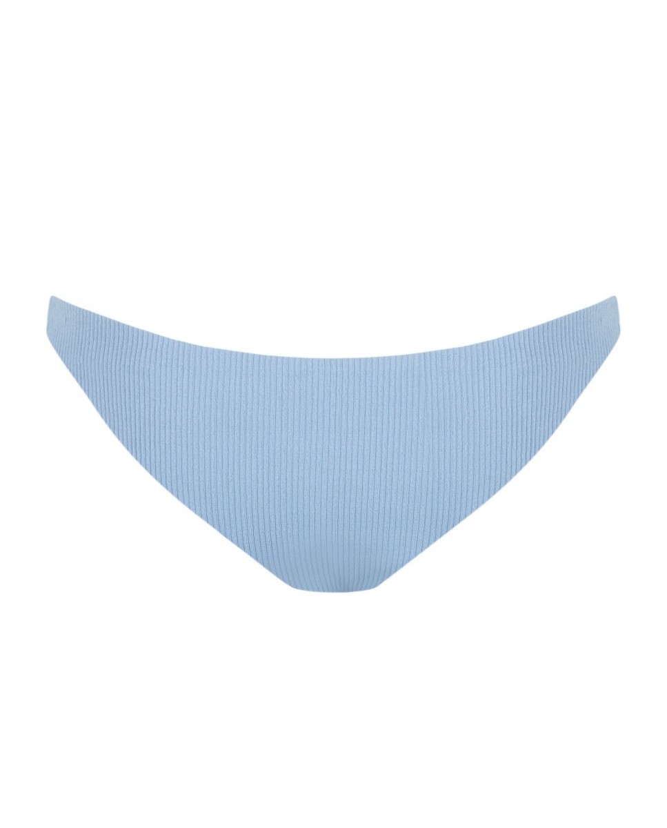 Cueca de Biquíni Blue Stone Clássica com Tecido Estruturado e Forro Azul-claro-5
