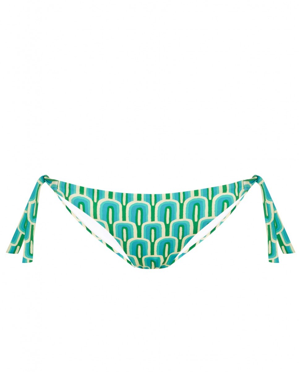 Cueca de Biquíni22 Calypso com Laço e Forro Verde-3
