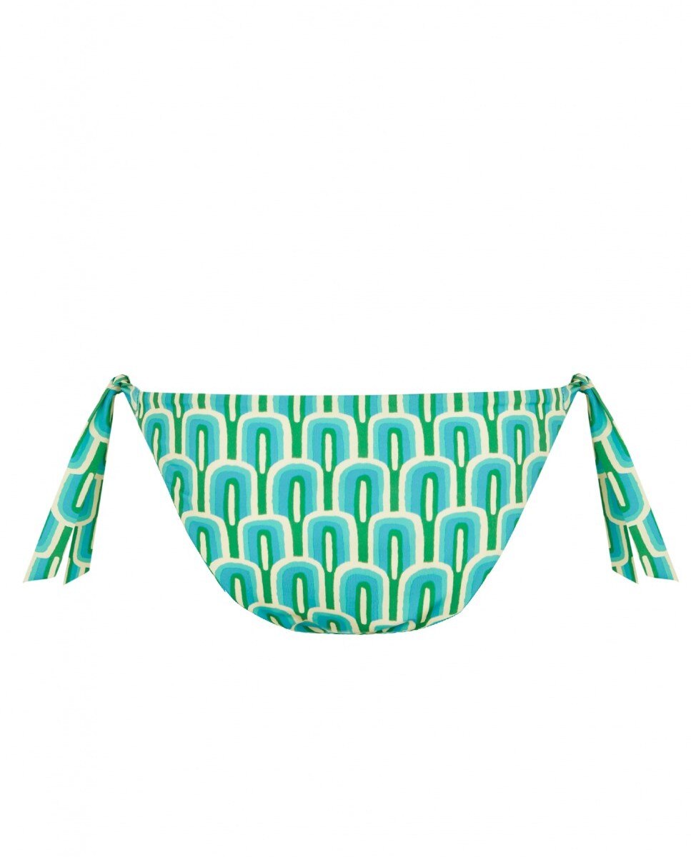 Cueca de Biquíni22 Calypso com Laço e Forro Verde-4