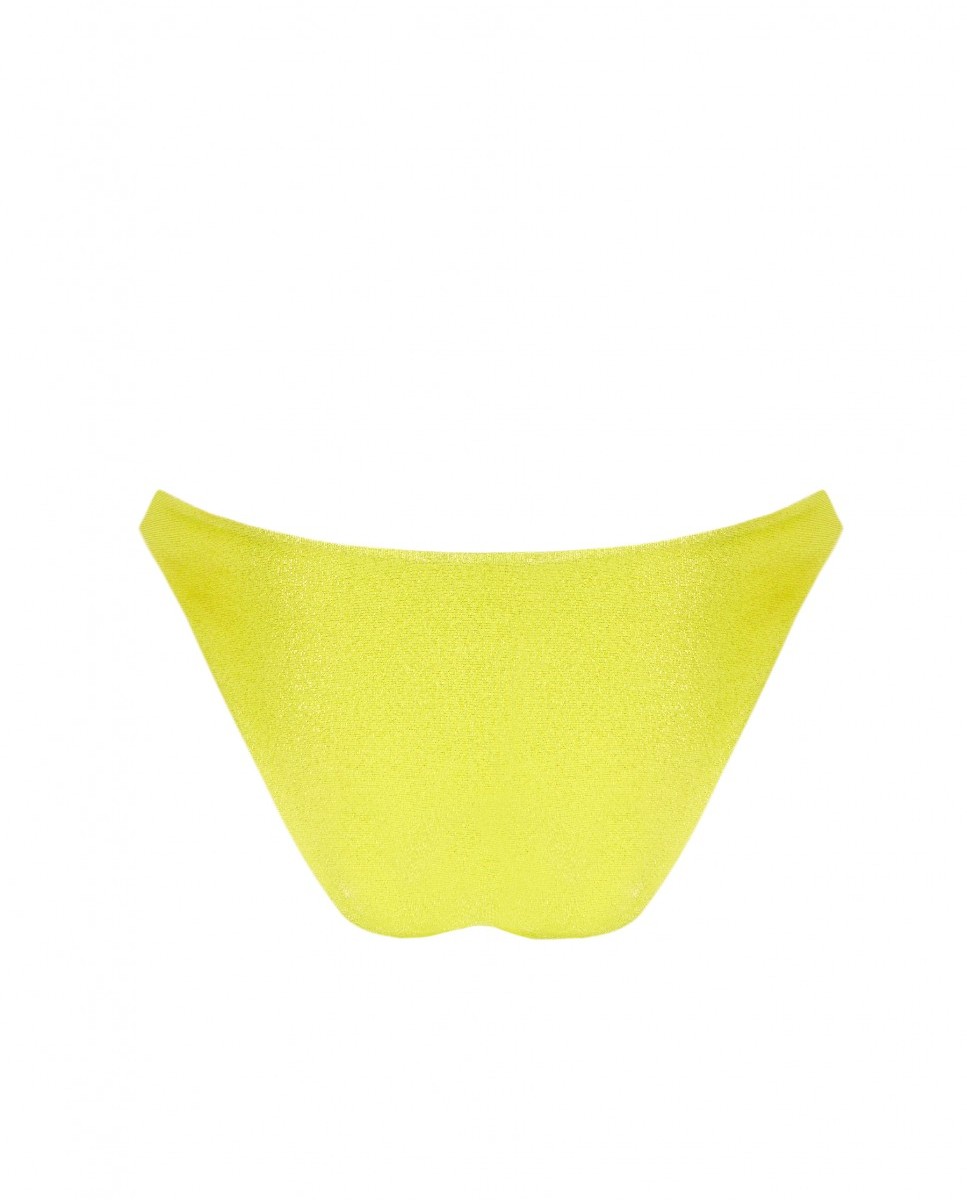 Cueca de Biquíni Lima com Tecido Lurex e Forro Verde-5