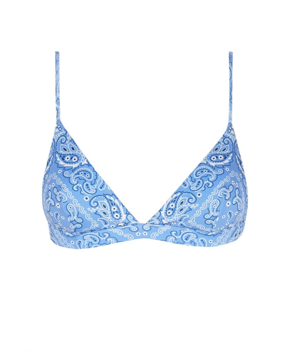 Top de Biquíni Triângulo Bandana Azzurra com Foams Amovíveis Multicolor-5