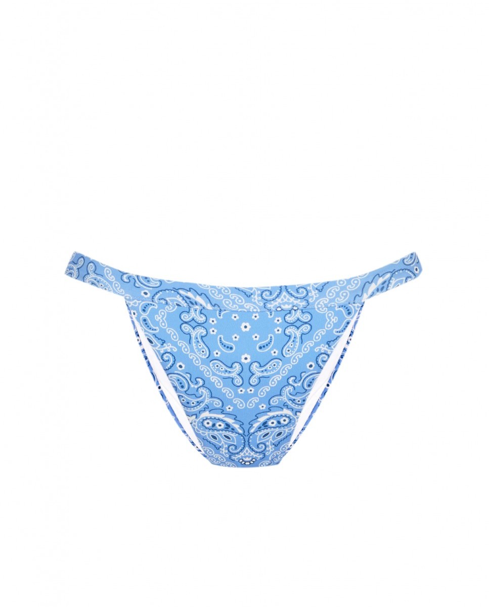 Cueca de Biquíni Azzurra Verde com Forro Multicolor-3