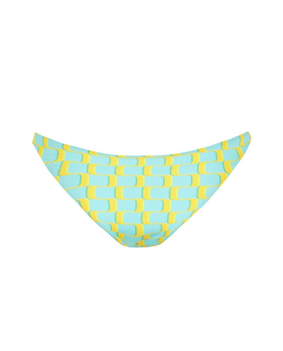 Cueca de Biquíni Splendido com Forro Turquesa-3