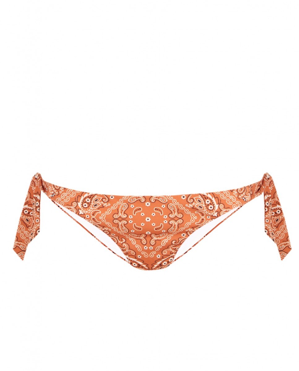 Cueca de Biquíni Bandana Terra com Laço e Forro Multicolor-3