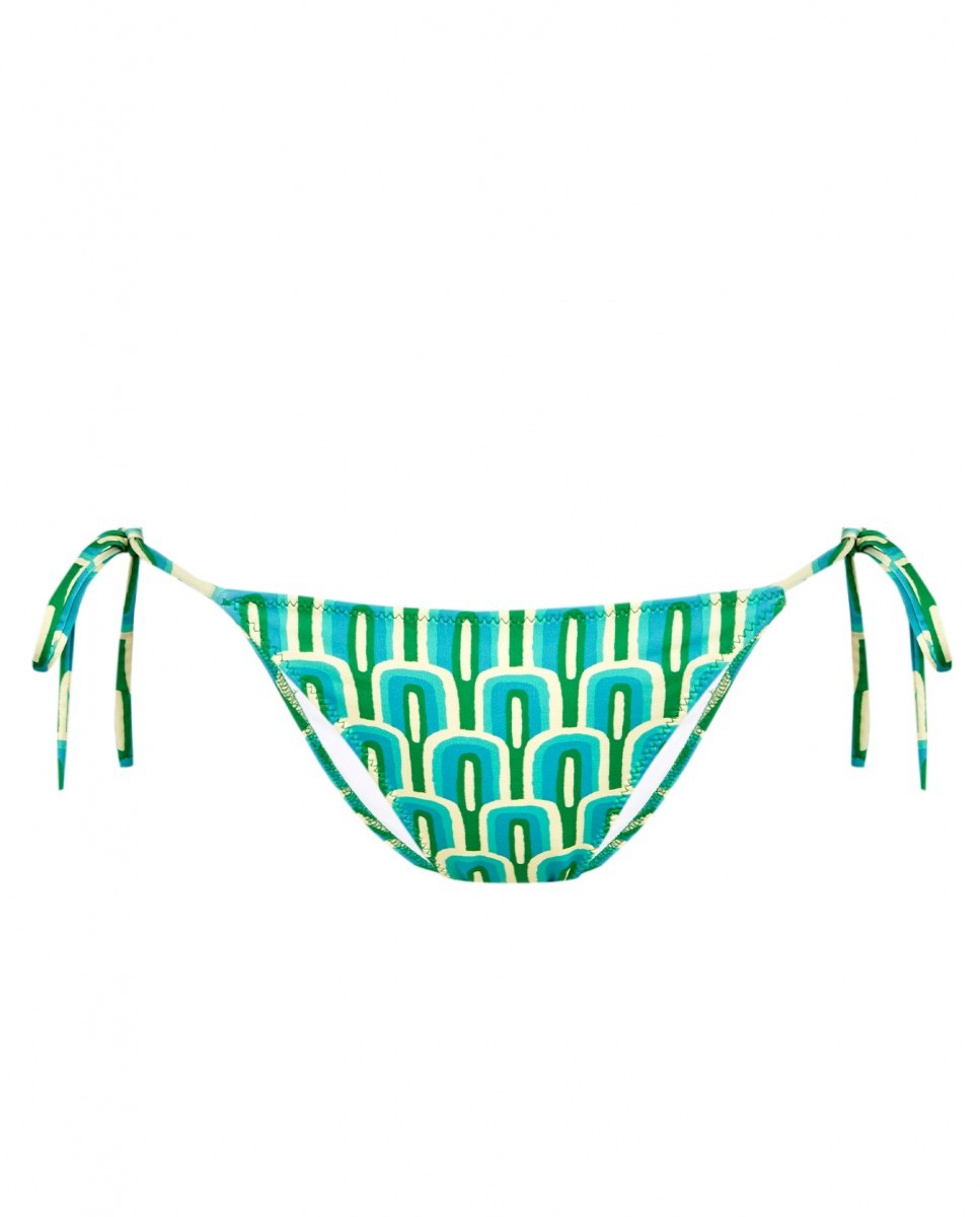 Cueca de Biquíni22 Calypso com Laço e Forro Verde-3