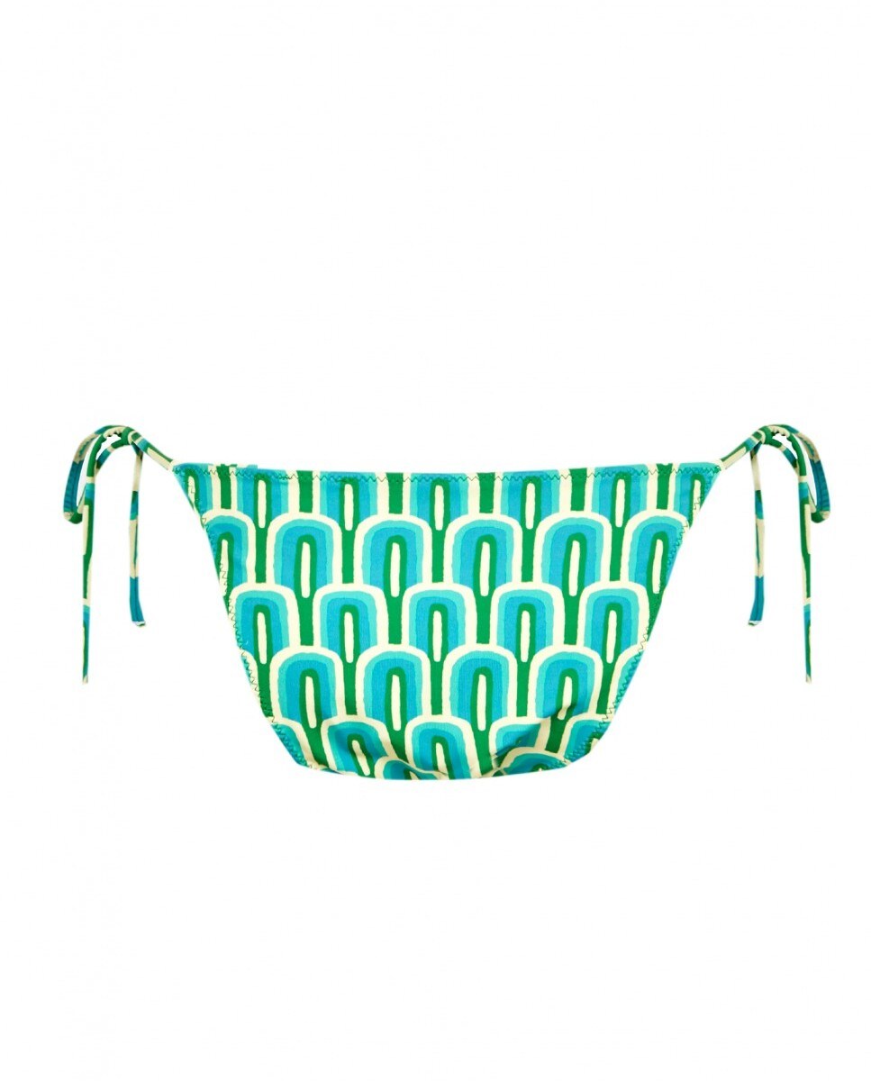 Cueca de Biquíni Calypso com Laço e Forro Multicolor-4