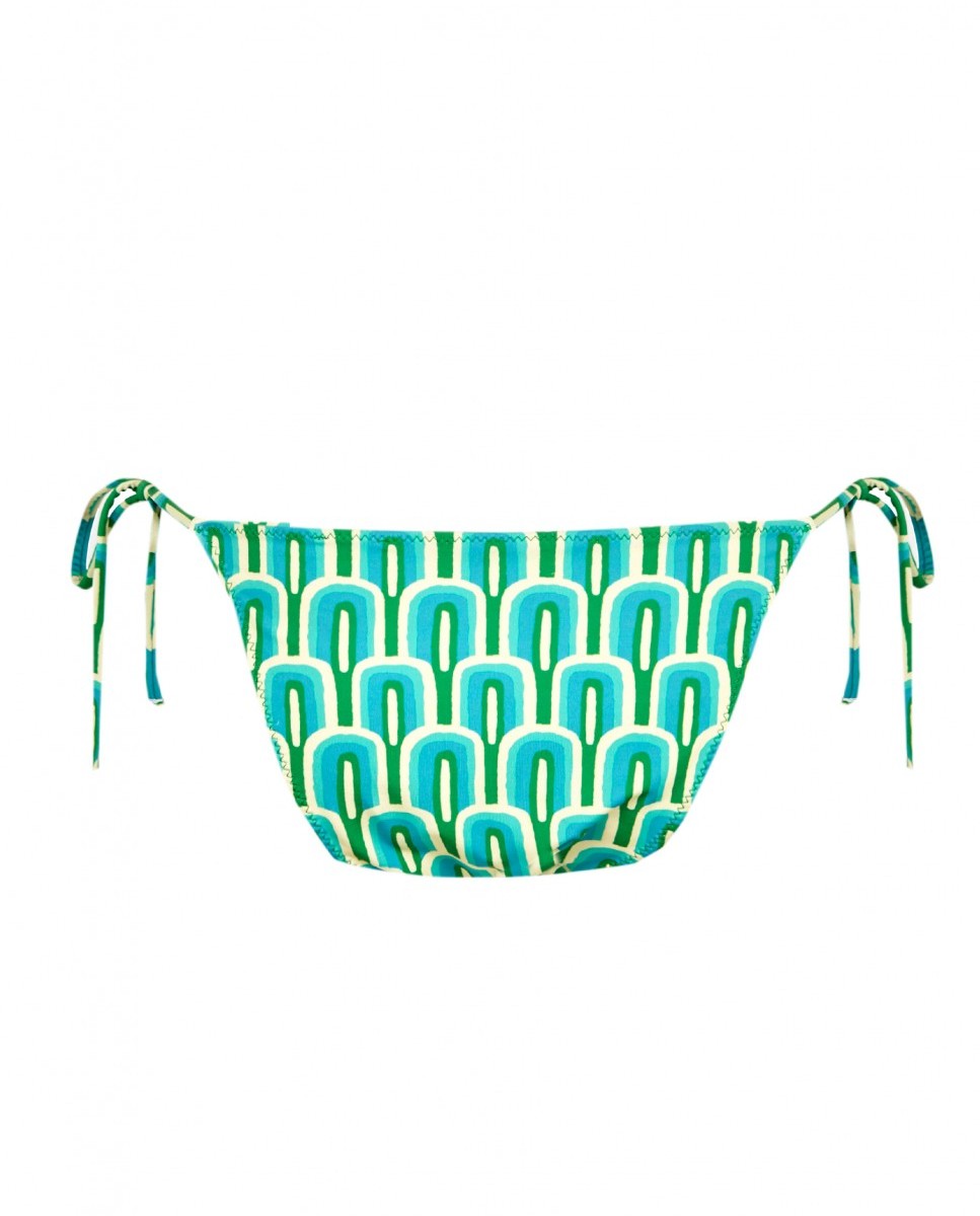 Cueca de Biquíni22 Calypso com Laço e Forro Verde-4