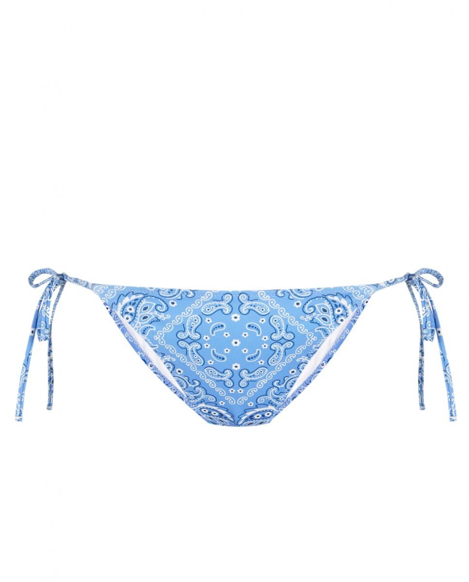Cueca de Biquíni Bandana Azzurra com Laço e Forro Multicolor-4
