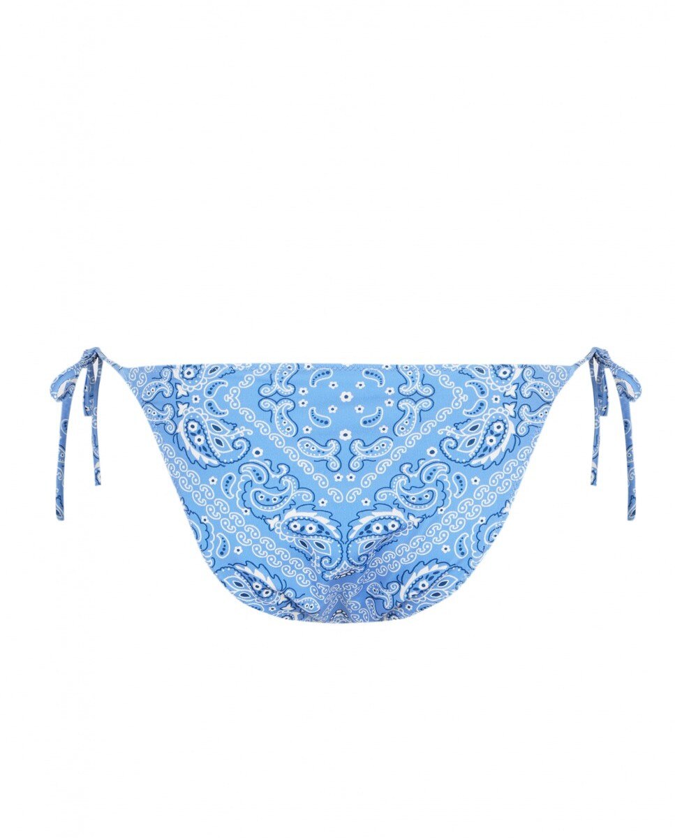 Cueca de Biquíni Bandana Azzurra com Laço e Forro Multicolor-5