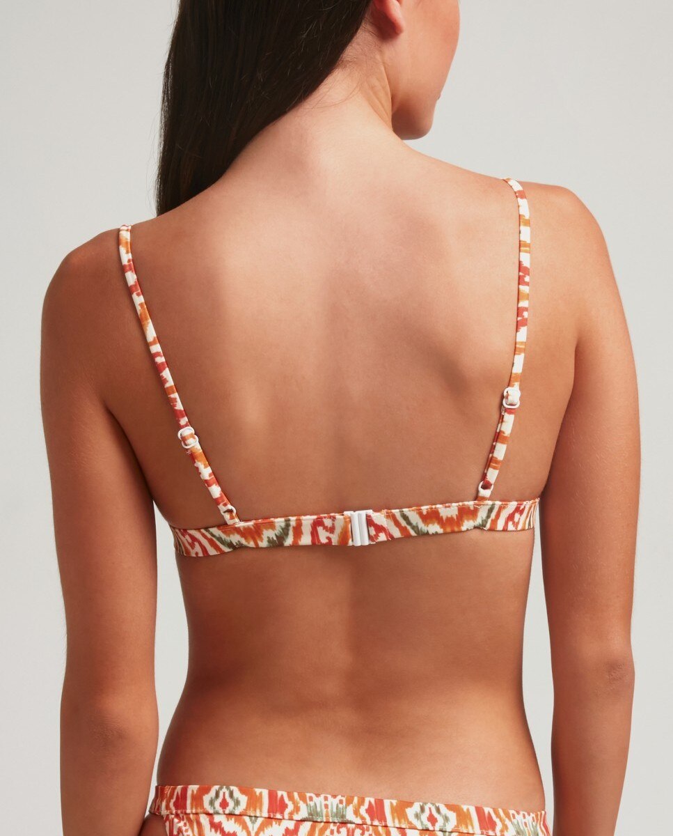 Top de Biquíni Triângulo Allegria com Foams Amovíveis Multicolor-2