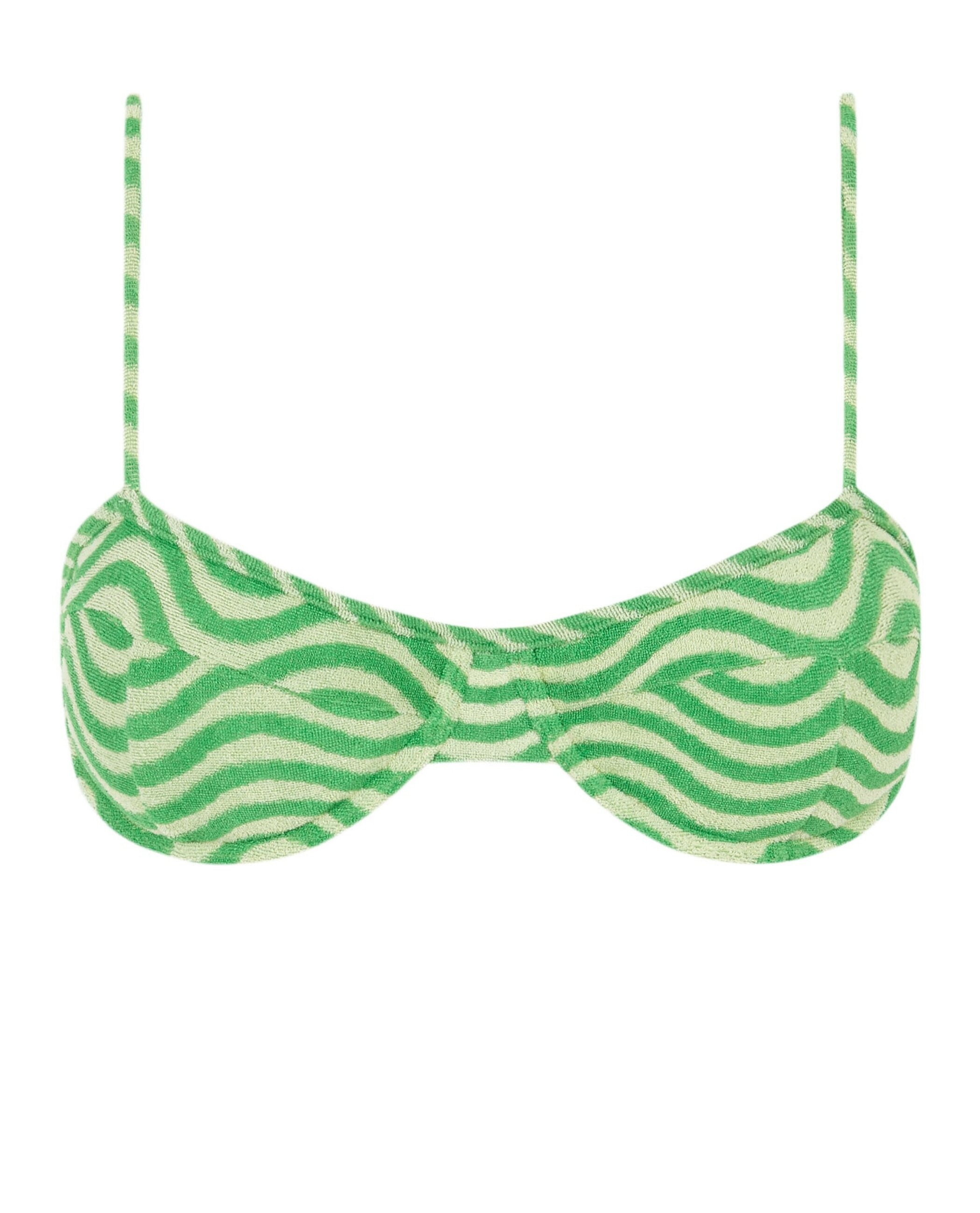 Top de Biquíni Balconette Samba com Estrutura e Foams Amovíveis Verde-3