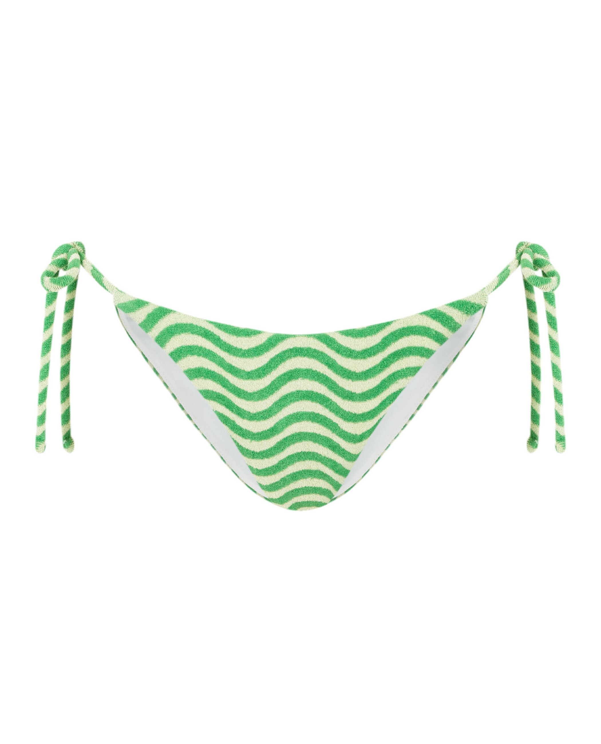 Cueca de Biquíni Samba com Estrutura e Laço Verde-claro-3