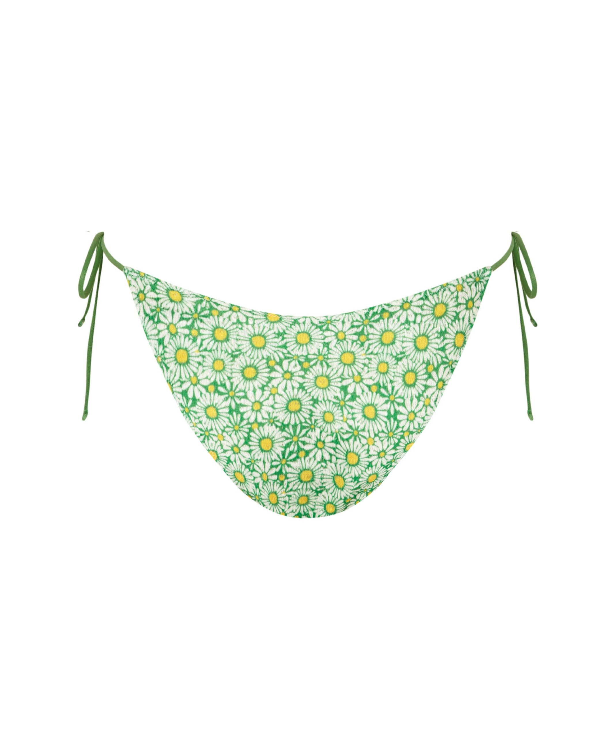 Cueca de Biquíni Lupita com Estrutura e Laço Verde-4