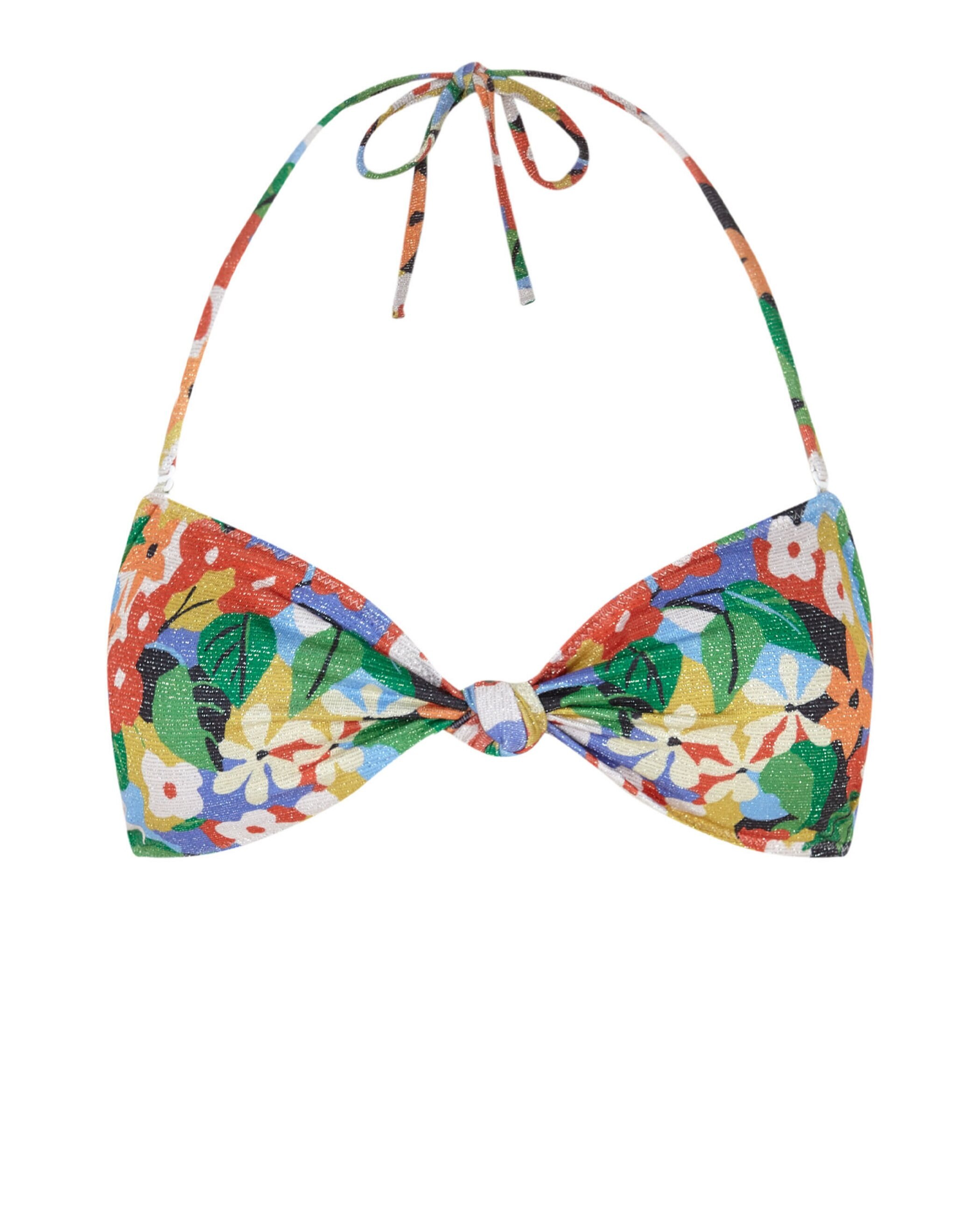 Top de Biquíni Bandeau Amazonia com Tecido Lurex e Foams Amovíveis Verde-3