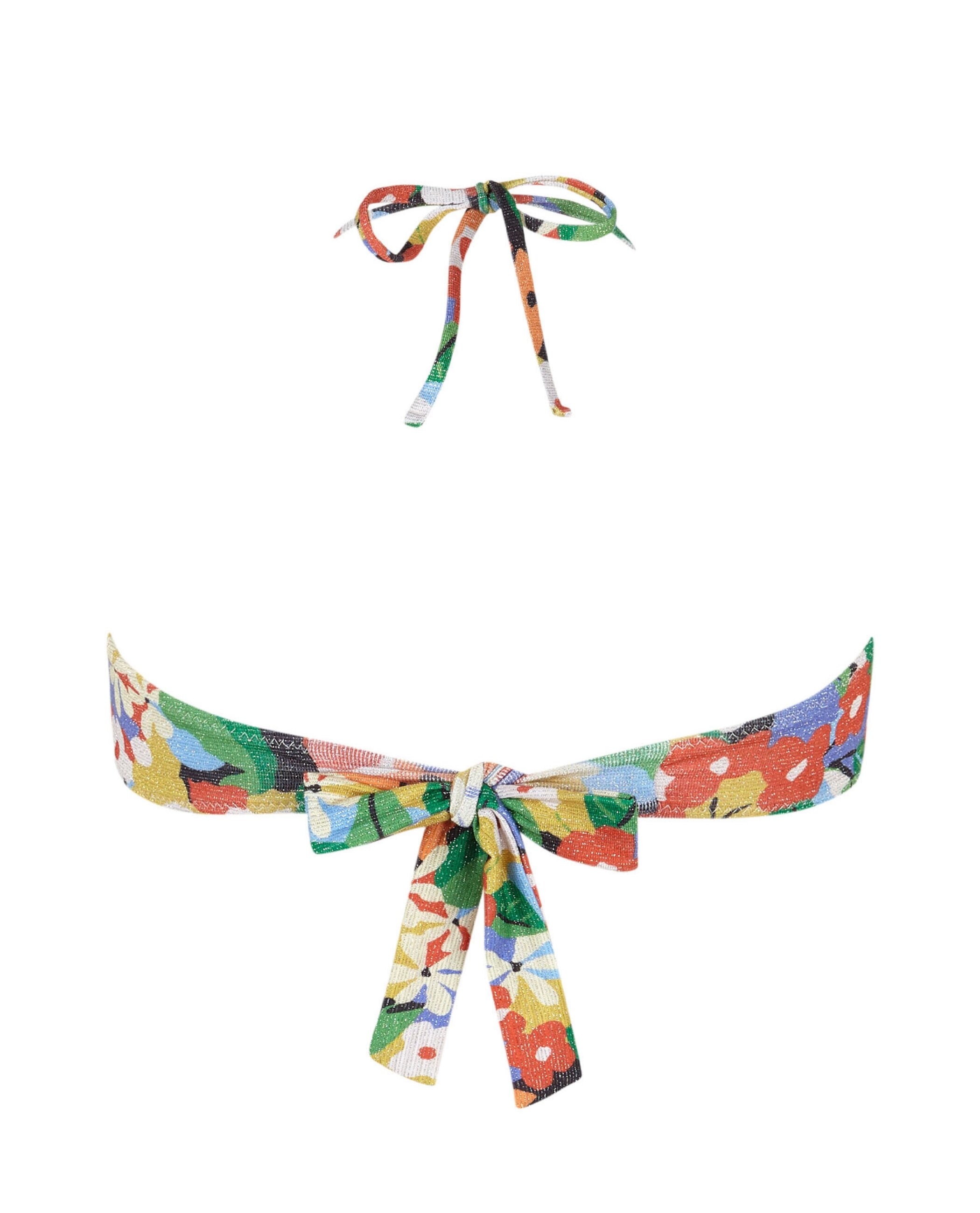 Top de Biquíni Bandeau Amazonia com Tecido Lurex e Foams Amovíveis Verde-4