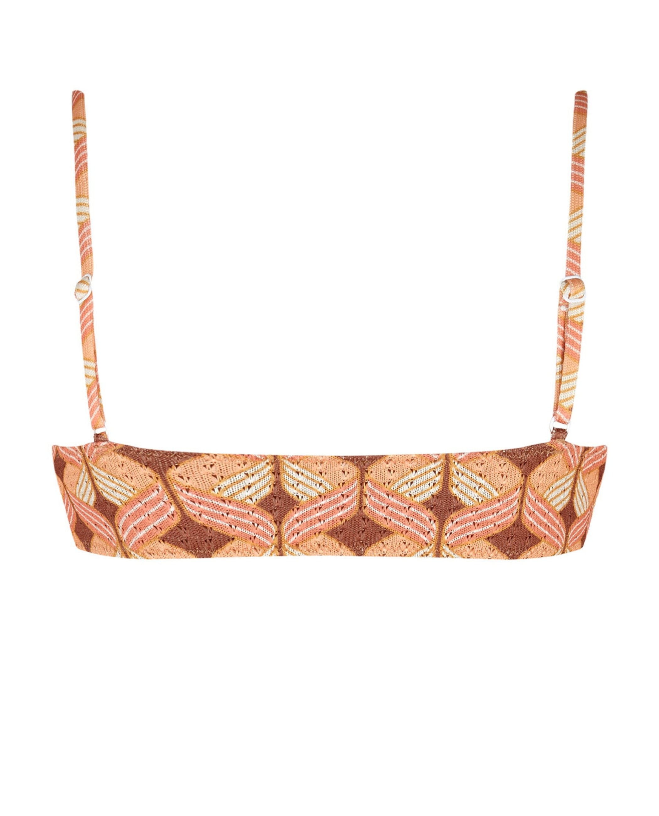 Top de Biquíni Lace Valley com Estrutura, Fecho Multiposições e Foams Amovíveis Laranja-4