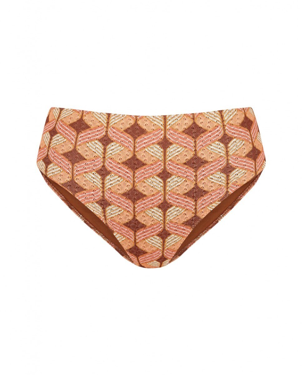 Cueca Alta de Biquíni Sundance com Estrutura e Forro Multicolor-4