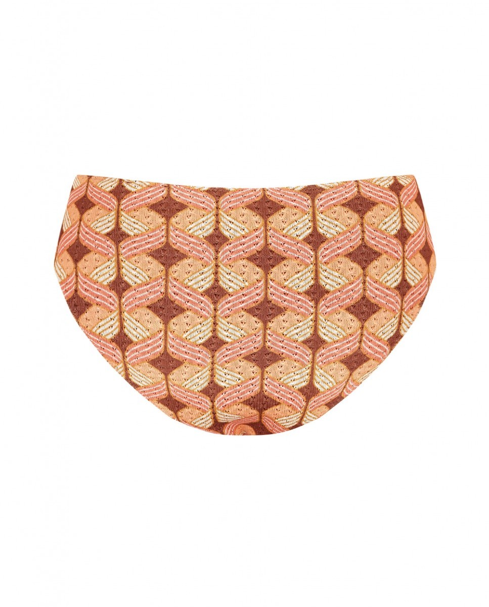 Cueca Alta de Biquíni Sundance com Estrutura e Forro Multicolor-5