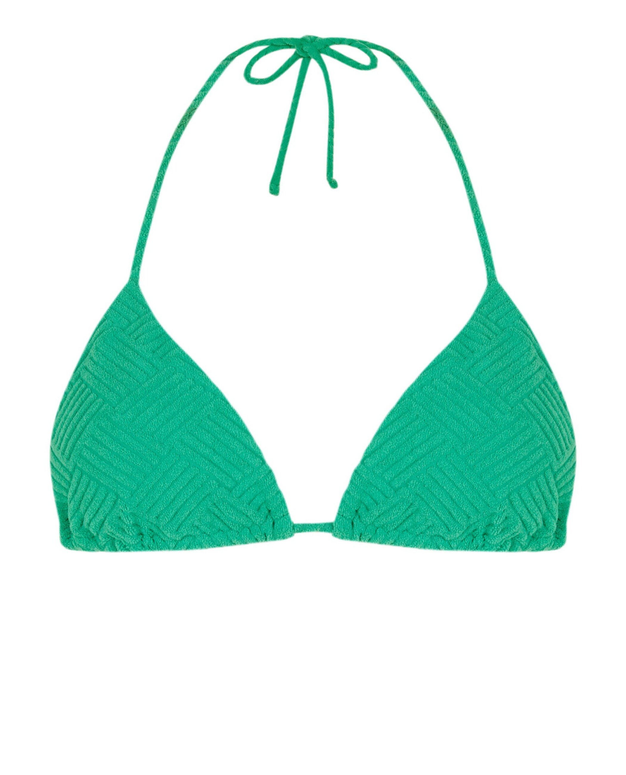 Top de Biquíni Triângulo Ultragreen com Estrutura e Foams Amovíveis Verde-menta-3