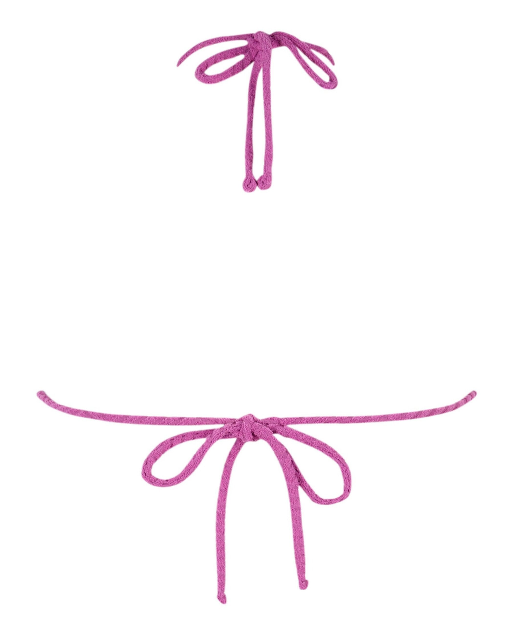 Top de Biquíni Triângulo Ultrafuchsia com Estrutura e Foams Amovíveis Fúcsia-4