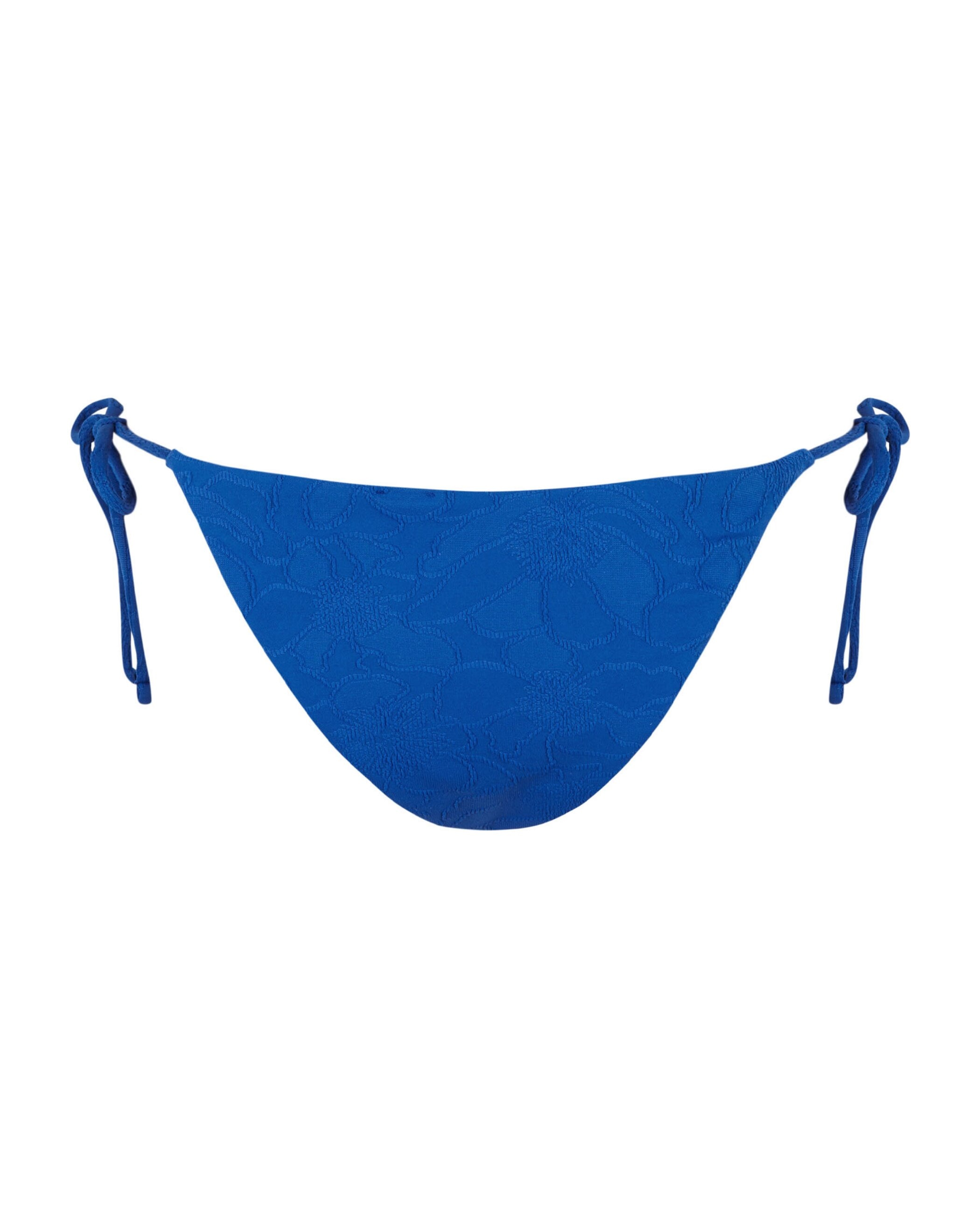 Cueca de Biquíni Royale com Estrutura, Laço e Forro Azul Royal-4
