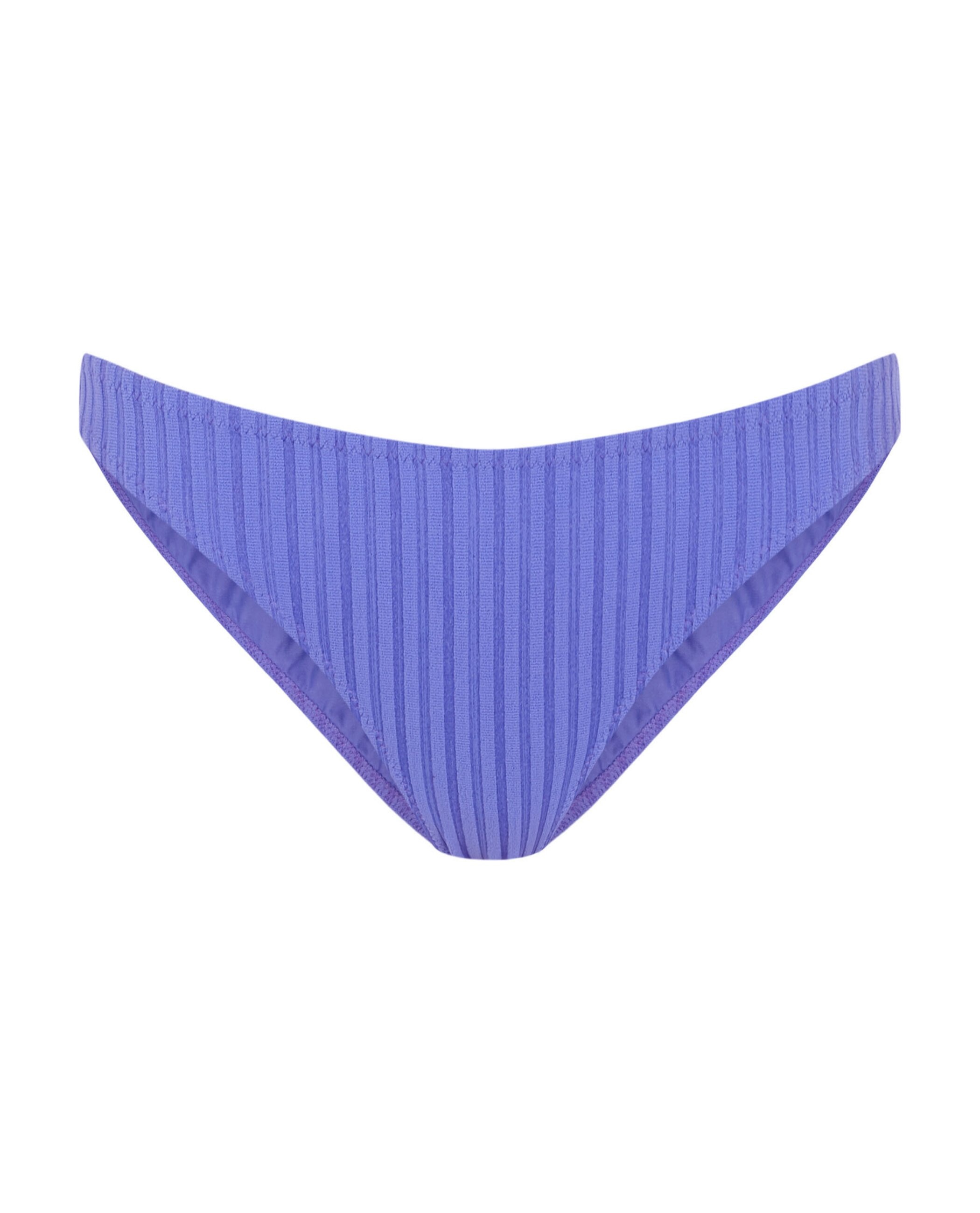 Cueca de Biquíni Pacífico com Estrutura, Laço e Forro Azul-celeste-3