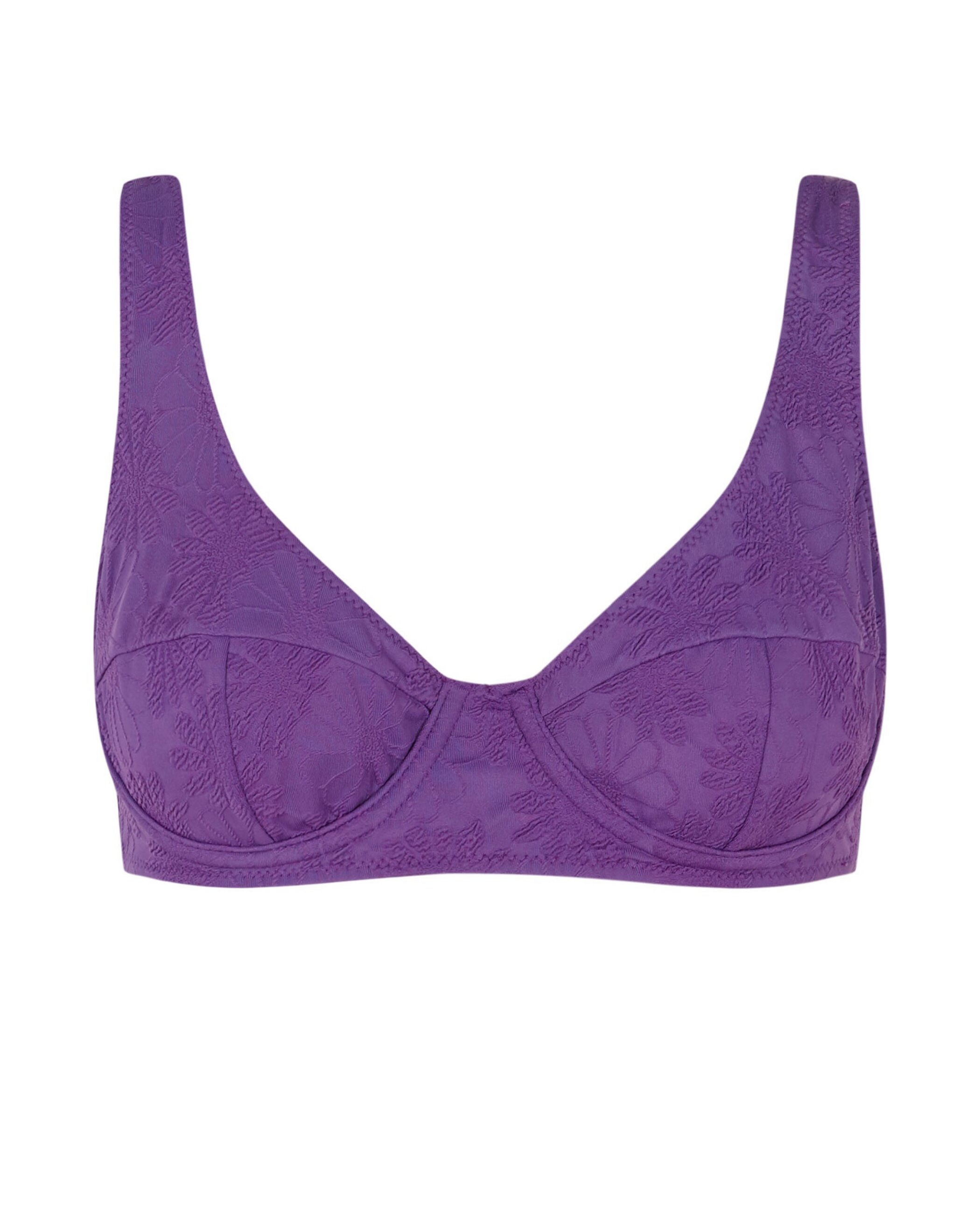 Top de Biquíni Balconette Comfy Violet com Estrutura e Reguladores Lilás-3