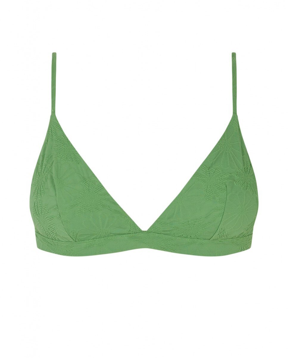 Top de Biquíni Sporty Pistacchio com Estrutura, Fecho Multiposições e Foams Amovíveis Verde-claro-4