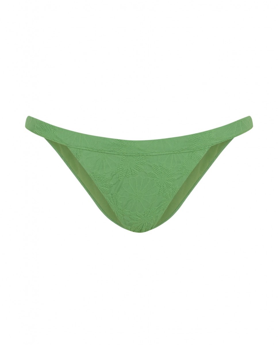 Cueca de Biquíni22 Pistacchio com Tecido Estrutura e Forro Verde-4