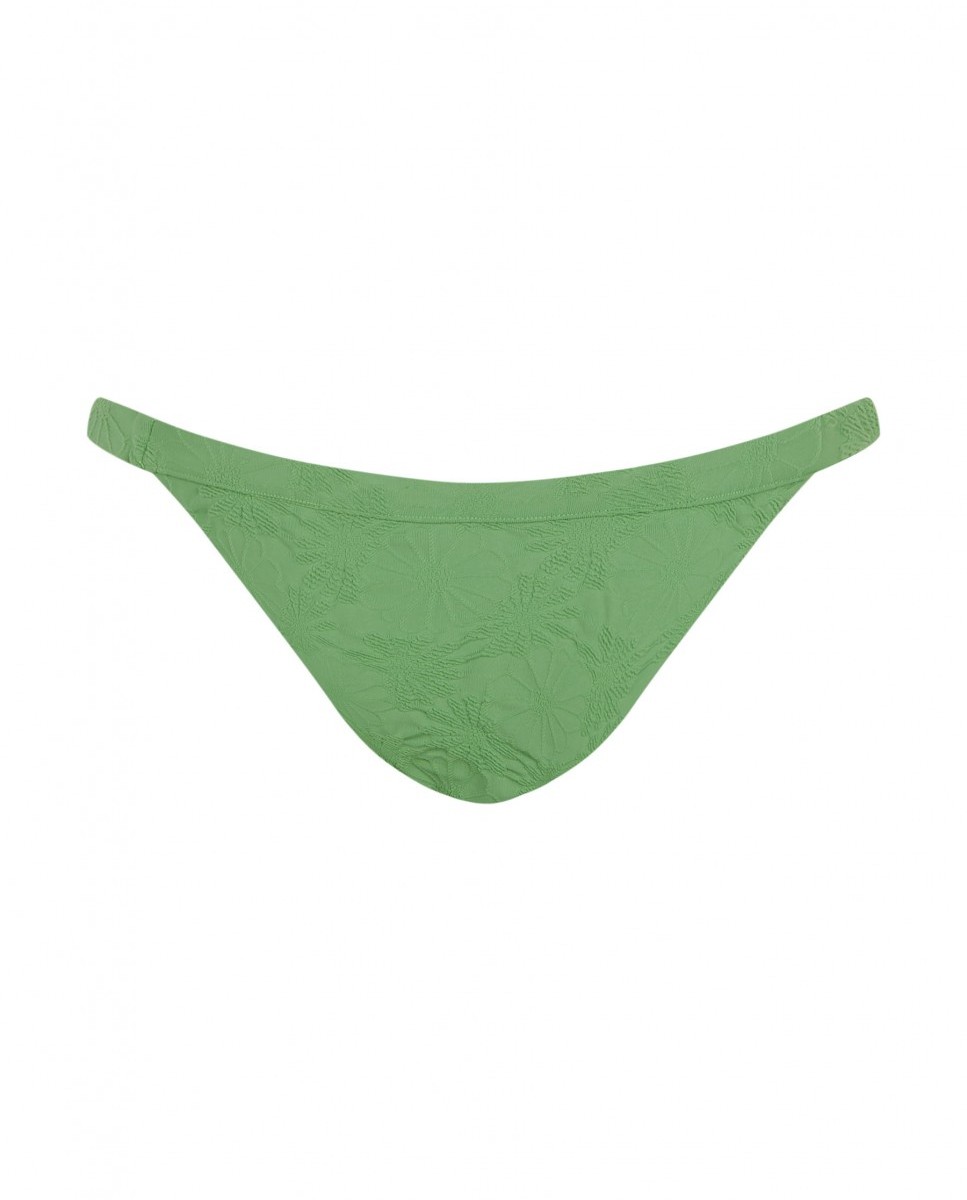 Cueca de Biquíni22 Pistacchio com Tecido Estrutura e Forro Verde-5