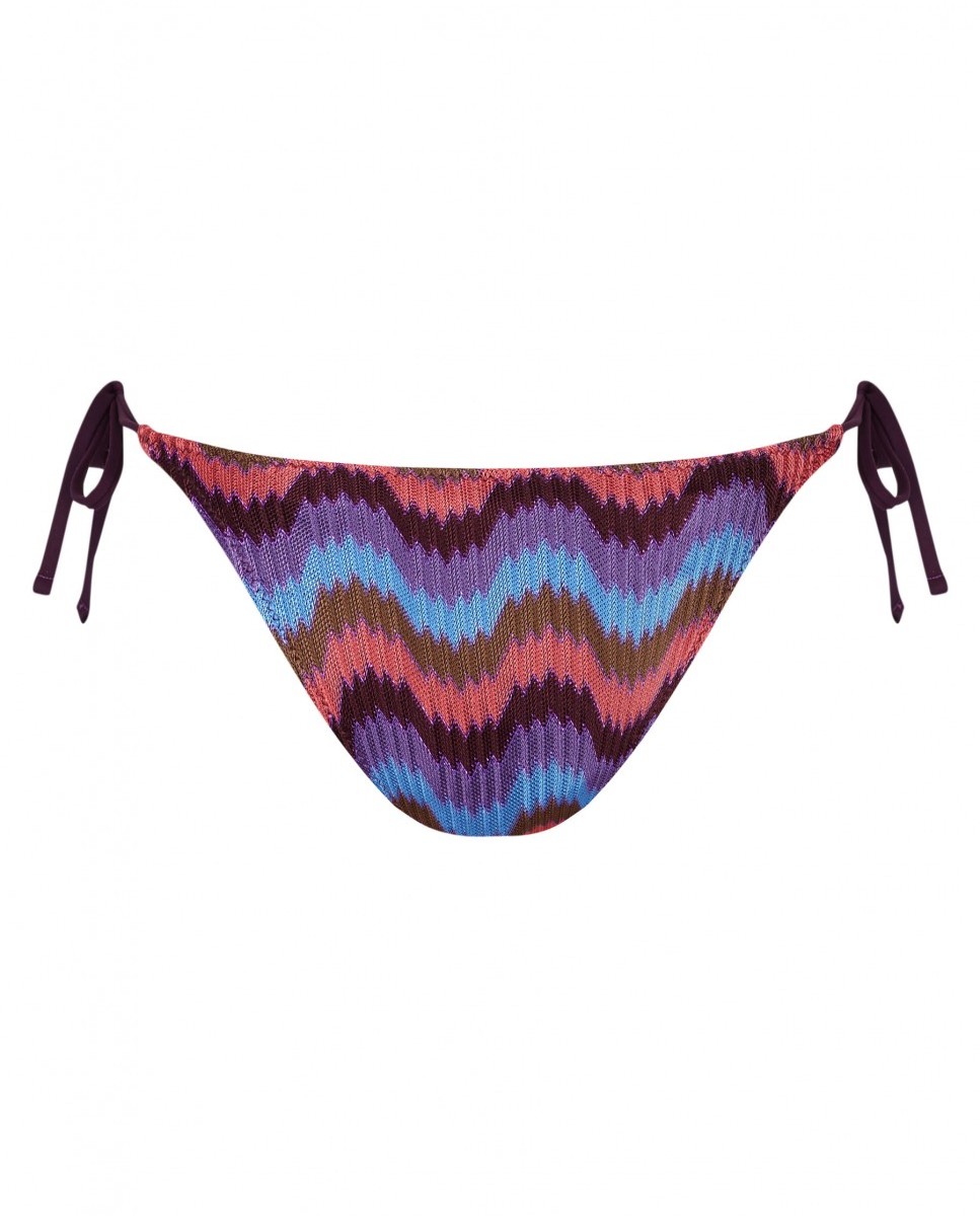 Cueca de Biquíni Moonlight com Estrutura, Laço e Forro Multicolor-5