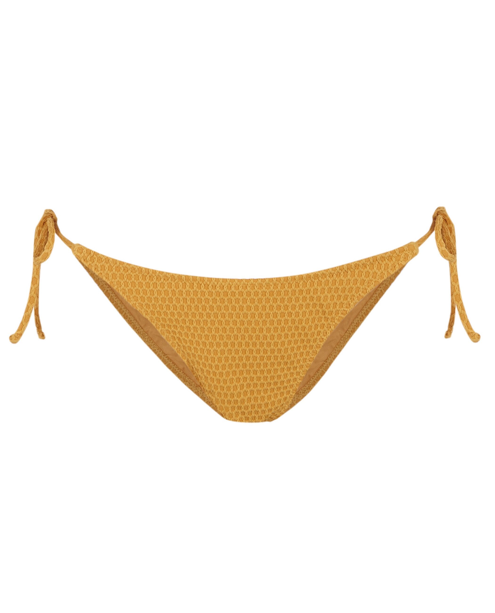 Cueca de Biquíni com Laço Amberlight com Estrutura e Forro Amarelo-3